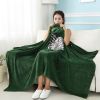 Attack on Titan Throw Blanket Wearable Cloak Cape Hooded Wings of Freedom Scout Regiment Plush Anime Blanket Shingeki No Kyojin